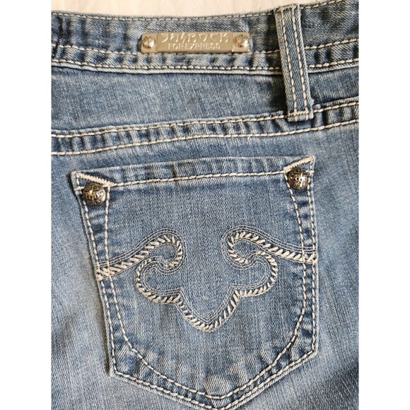 BE ROCK FOR EXPRESS Jeans Women's 28 (30x31.5) Blue Low-Rise Skinny Denim GUC - Picture 11 of 12